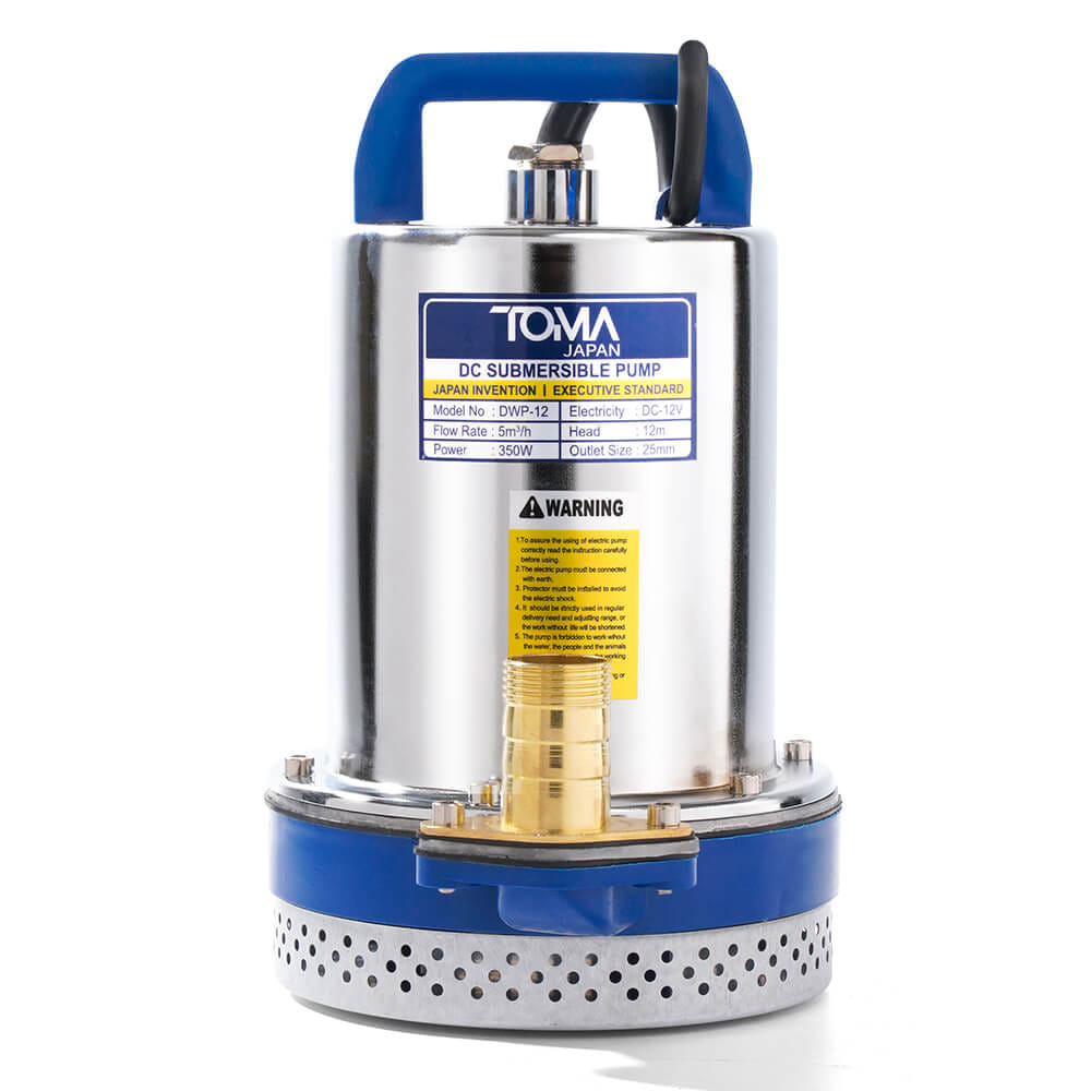 ปั๊มจุ่มโซล่าเซลล์ TOMA JAPAN รุ่น DWP-12 ขนาด 1 นิ้ว 12V 350W_2